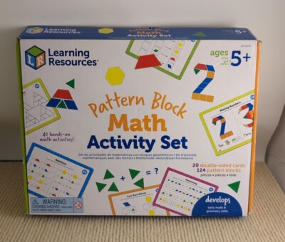 Learning Resources Pattern Block Math Activity Set - Skill Learning: Math,