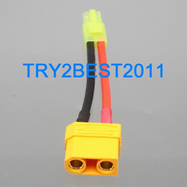 Mini Tamiya male to XT90 female Connector Adapter Cable 14AWG 5CM Wire for LiPo eBay