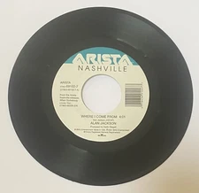Alan Jackson “ Where I Come From / A Love Like That “ 45 Vinyl Record