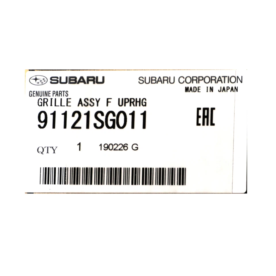 OEM NUEVO 2014-2016 Subaru Forester capó delantero rejilla moldura cromo 91121SG011 Foto 3 de 3