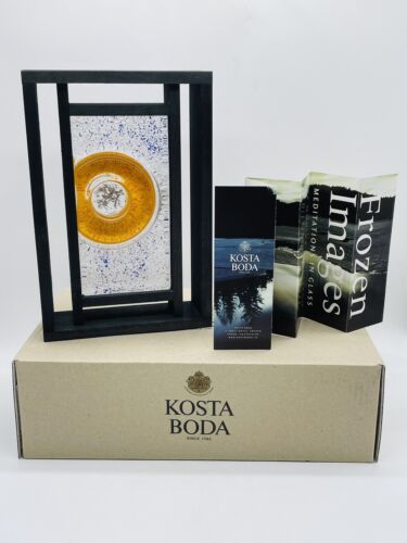 Images gelées en verre d'art Kosta Boda Suède Monica Backstrom avec boîte et brochure - Photo 1/9