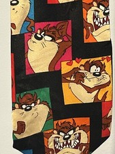 VTG Taz Tasmanian Devil Looney Tunes Mania men's 1994 novelty necktie Valentines