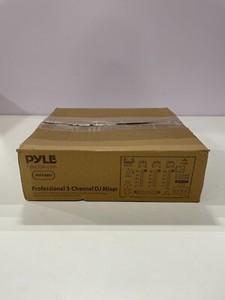 Pyle PMX8BU Professional 3-Channel Bluetooth DJ Mixer with Digital LED Display