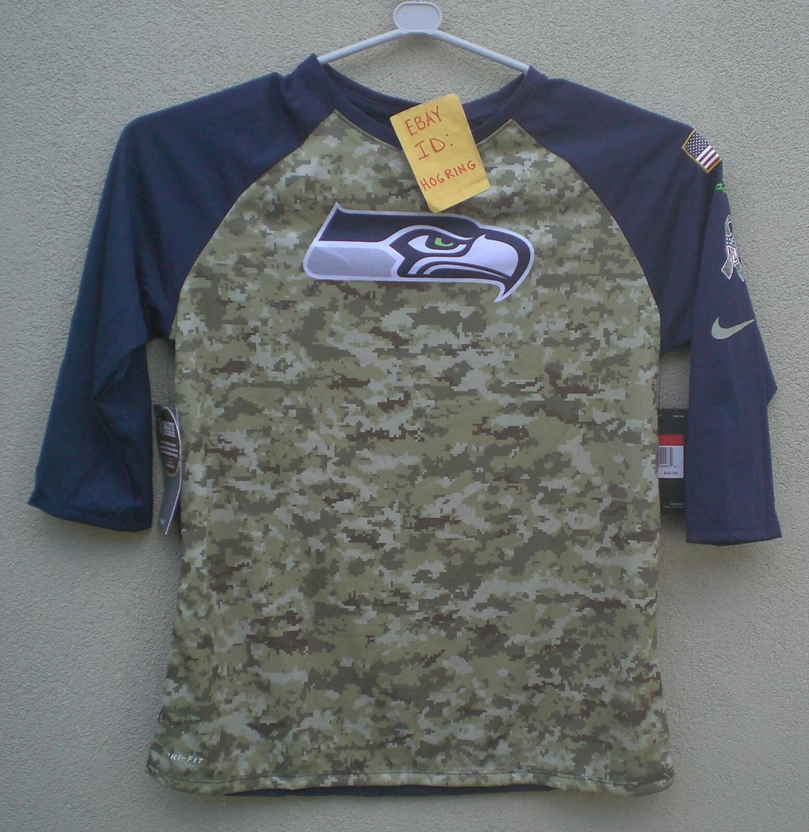 Seahawks camo shirt top