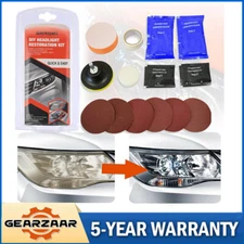 Car Headlight Lens Restoration Repair Kit Polishing Cleaner Cleaning Tools USA