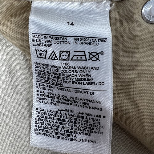 Pantalones cortos Old Navy Bronceados para mujer 14 Sky Hi A Line botón mosca 3” corte tiro más alto - Imagen 11 de 12