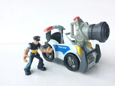 Adventure Heroes POLICE CAR with Figure, PlaySkool Hasbro 2009