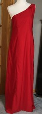 Fashion Star Formal Evening Gown 10 One Shoulder Red Slit Prom Pageant Holiday
