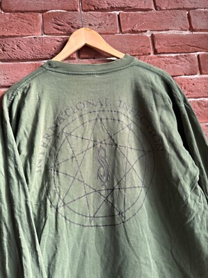 2001 Slipknot Vintage Band Tshirt Rare Print Metal Hype 00s L