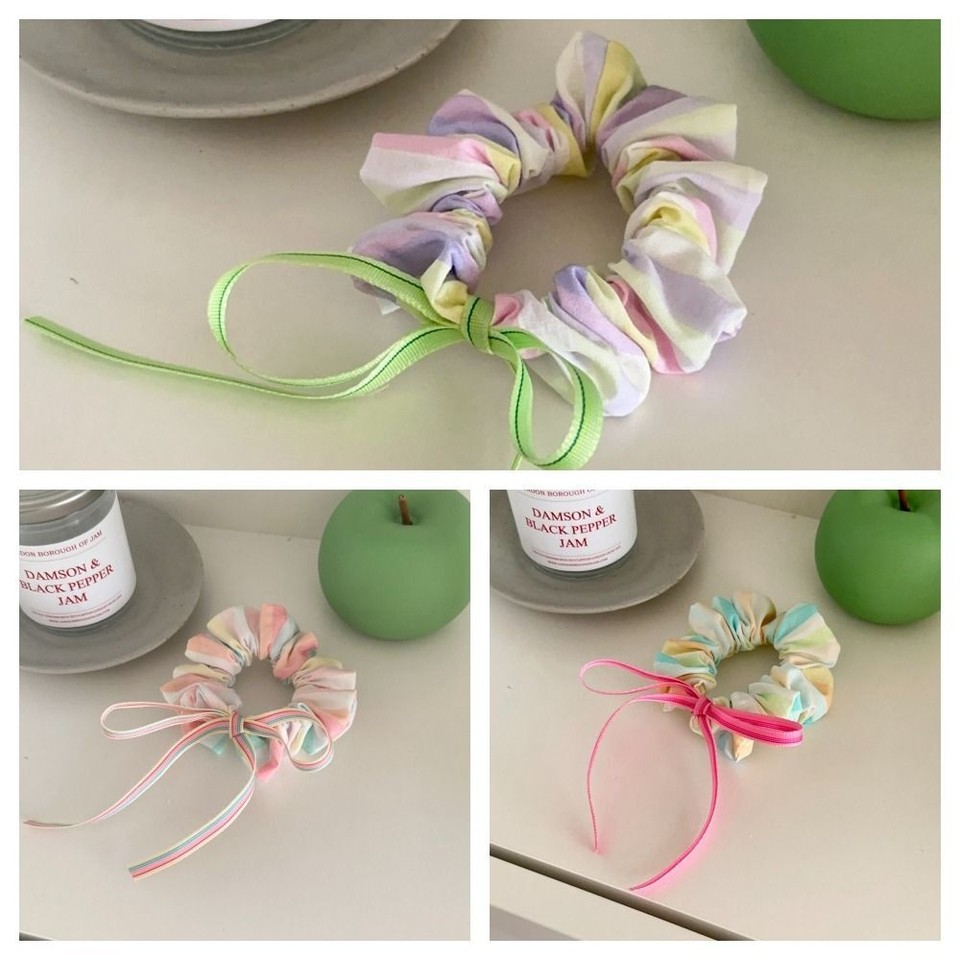 High Elastic Sweet Scrunchies Headdress Korean Style Hair Ring Daily eBay