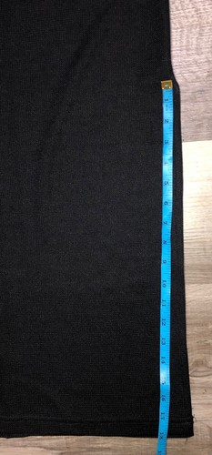Mg Apparel Vintage 70s US Bodycon Knit Maxi Dress Long Sleeve Black M Side Slit, $25.07 - Photo 8