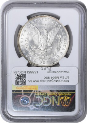 A（VIP価格）PCGS 6枚セット 1880-O VAM 6A Morgan Silver Dollar 8/7 Ear MS64 NGC | eBay