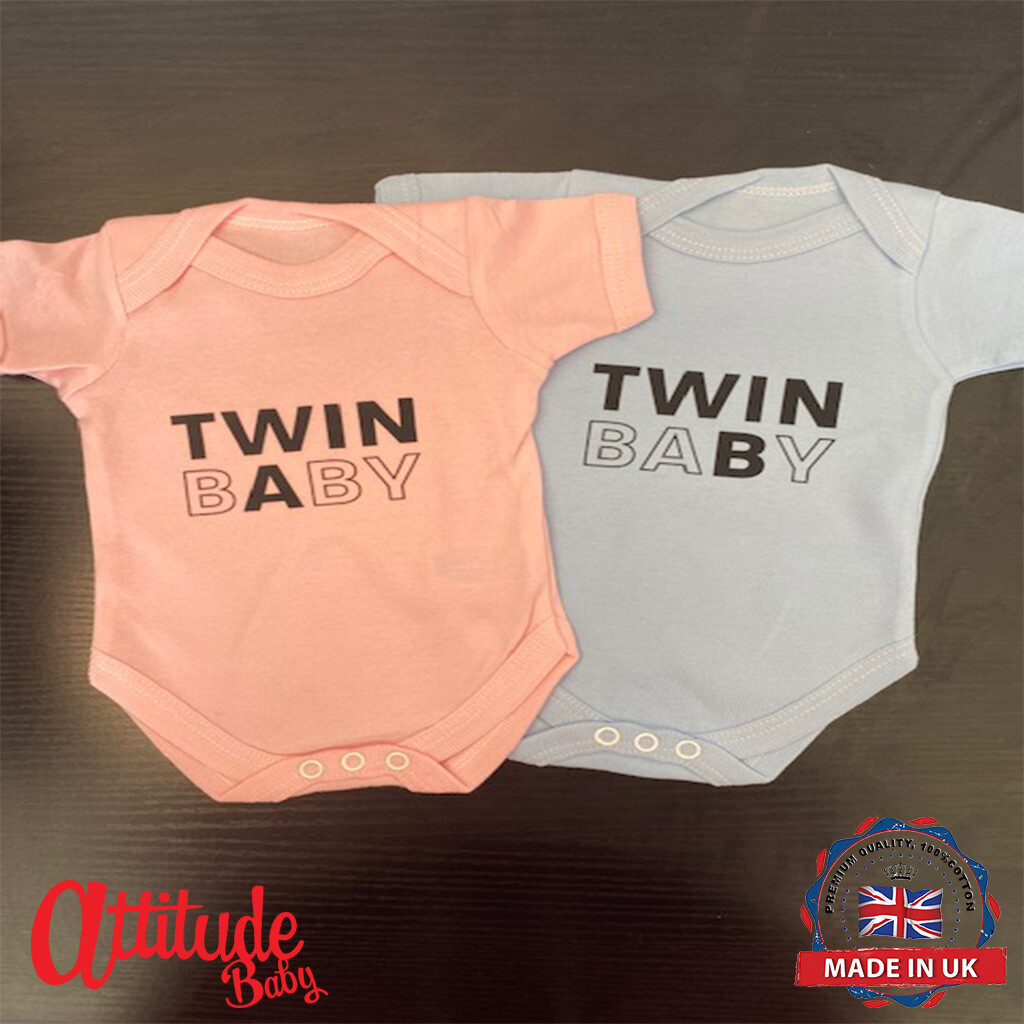 Twins Baby growsTwins Baby VestsTwins ClothesBaby Twins Clothes eBay