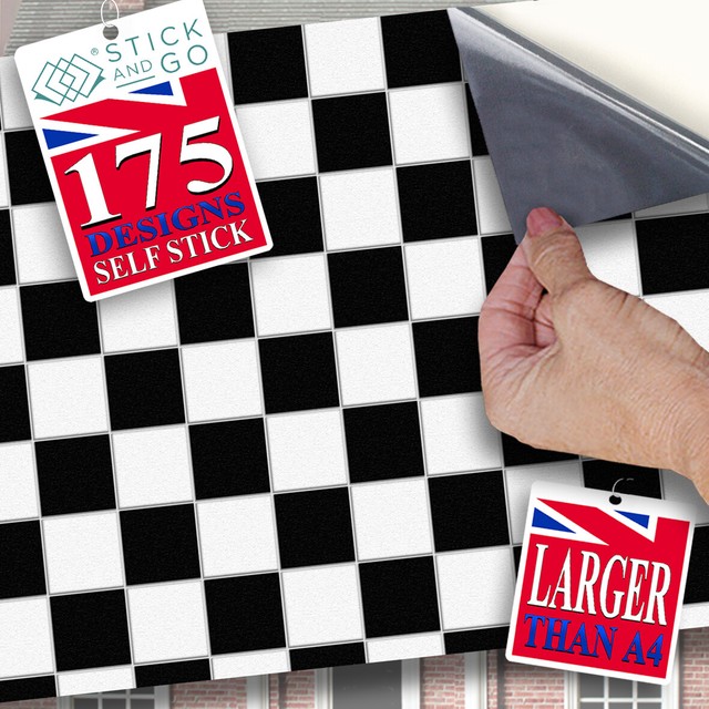 checkered tile floor stickers