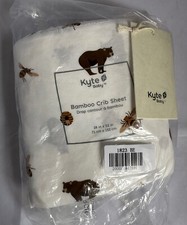 NEW HTF Honey Bear Kyte Baby Bamboo Crib Sheet GN Girls Boys Print NIB Bee