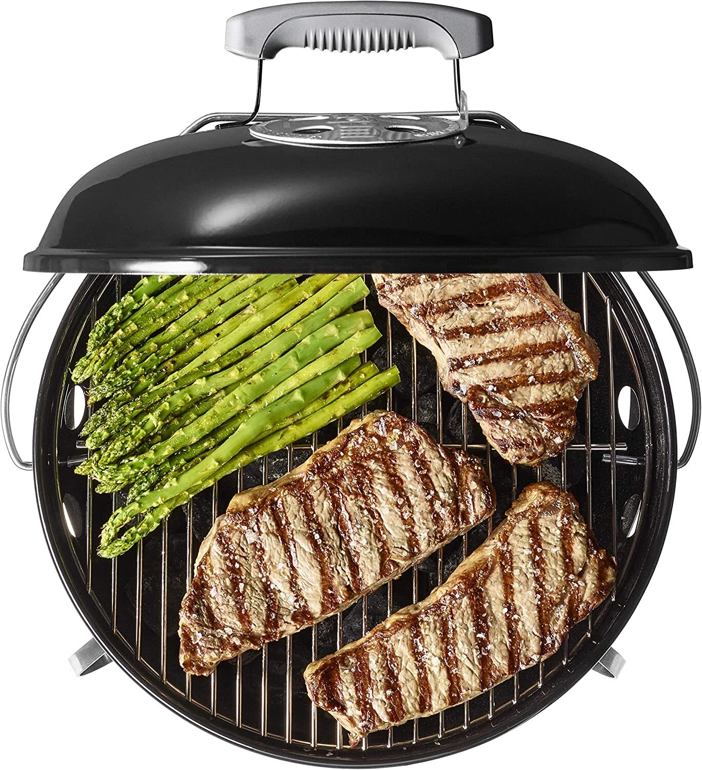 Weber 40020 Smokey Joe Premium Charcoal 14 Inch Grill - Black