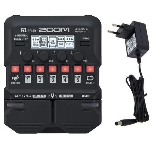 ZOOM G1 FOUR - Pedaliera per chitarra elettrica + alimentatore Zoom AD16