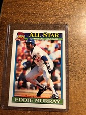 1991 Topps Baseball # 397 NL All Star Eddie Murray 1st Base