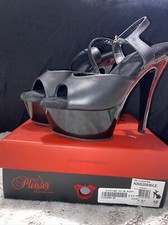 6" Black Clear Basic Platforms Stripper Pole Dance Heels Shoes Pleaser Kiss-209