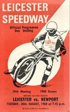 1968 20 AUGUST 32478  Leicester Speedway Programme Leicester V NEWPORT