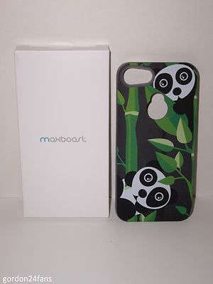 MAXBOOST FUSION PANDA BEARS 5/5S SNAP ON CASE! BRAND NEW IN BOX!!! AMB-D01-APP-F