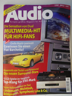 AUDIO 2/97, DUAL HMC 32100,SYMPHONIC RG 9,McINTOSH MA 6400,LUXMAN L 505 S,TEUFEL