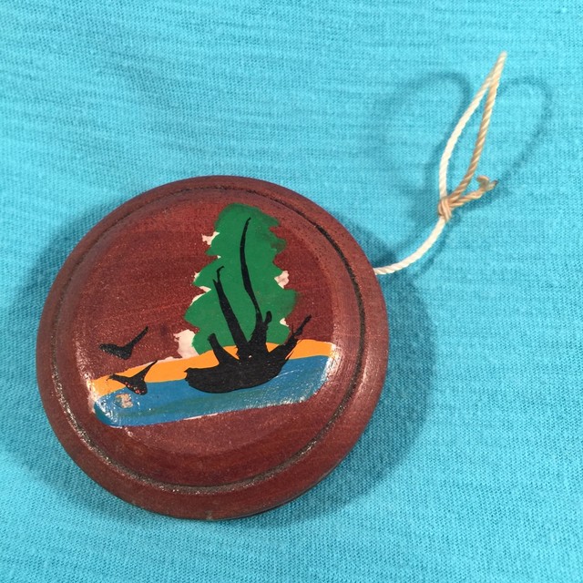 Vintage Yo Yo El Salvador Latin American Wood Souvenir Toy yoyo eBay