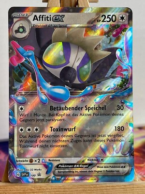 Affiti ex SVP DE 100 Black Star Promo Deutsch VG Pokemon