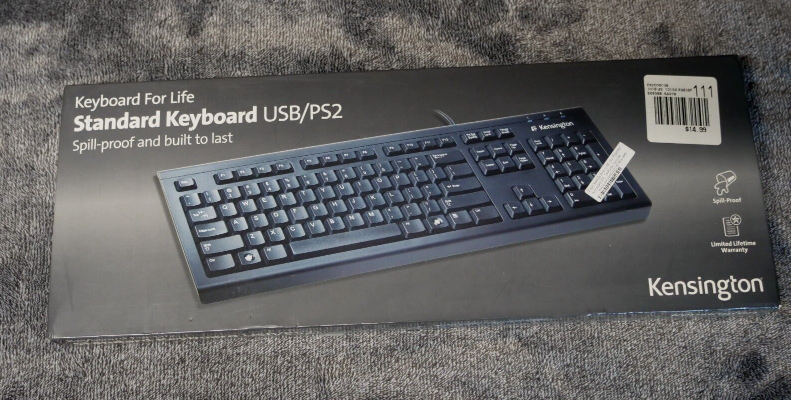 Kensington Keyboard for Life Standard USB/PS2 K64370A WIRED
