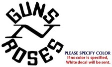 GUNS N ROSES Metal Graphic Die Cut decal sticker Car Truck Boat Window Laptop 6"