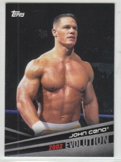 JOHN CENA  (2018 Topps WWE *EVOLUTION* INSERT CARD E-23)  2002