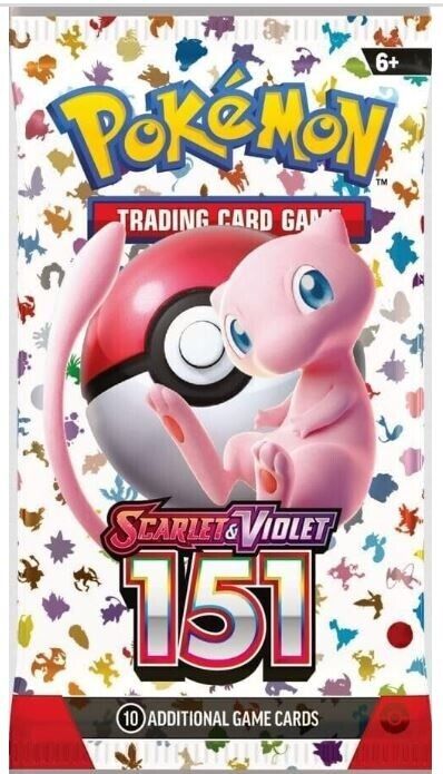 Pokemon 151 - Sealed Single Booster Pack - English - 10 Pokemon 151 - Sealed Single Booster Pack - English - 10
