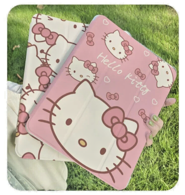 Sanrio Hello Kitty ipad Protective Cover Tri-Fold Transparent Drop
