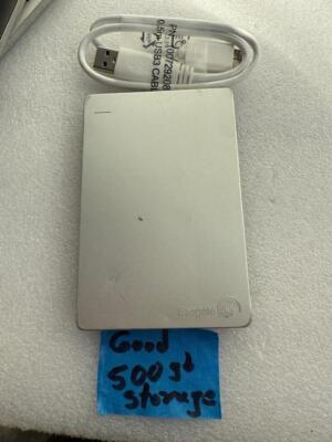 Seagate 500GB Slim for Mac Portable Drive SRD00F1 1E8AD5-500 USB 3.0 Silver