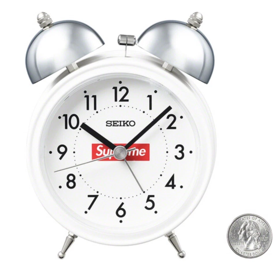 🔥Supreme / Seiko будильник 🔥 - белый красный - FW22 - никогда не использовался - Изображение 2 из 4