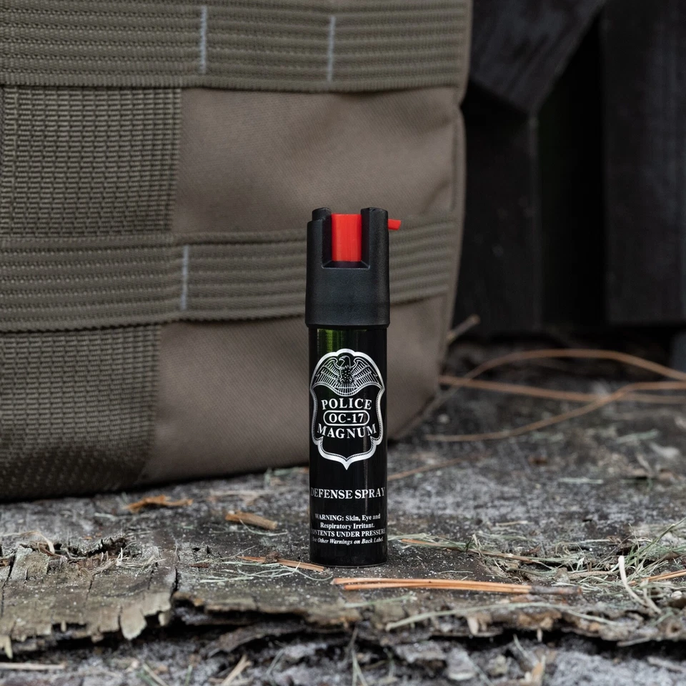PACK de 3 spray de pimienta Police Magnum 3/4 oz bloqueo de seguridad defensa protección de seguridad Foto 3 de 4