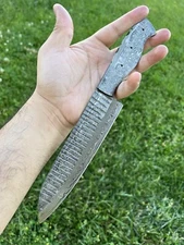 12" Santoku chef Knife Blank Blade Japanese Damascus Steel Gyuto kitchen