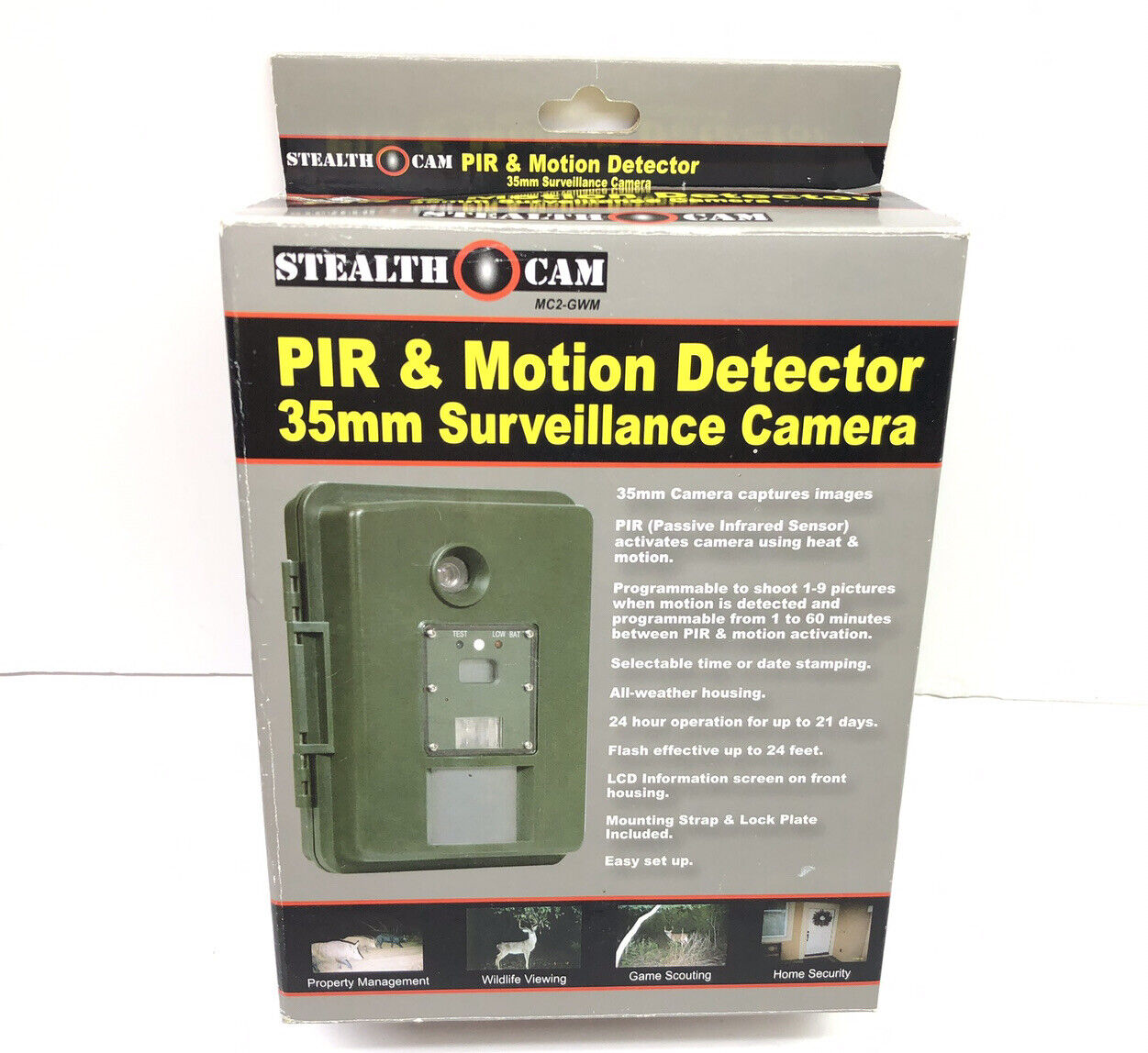 Stealth Cam - Trail Cam 35MM Infrared Motion Detector Scouting Camera MC2-GWM
