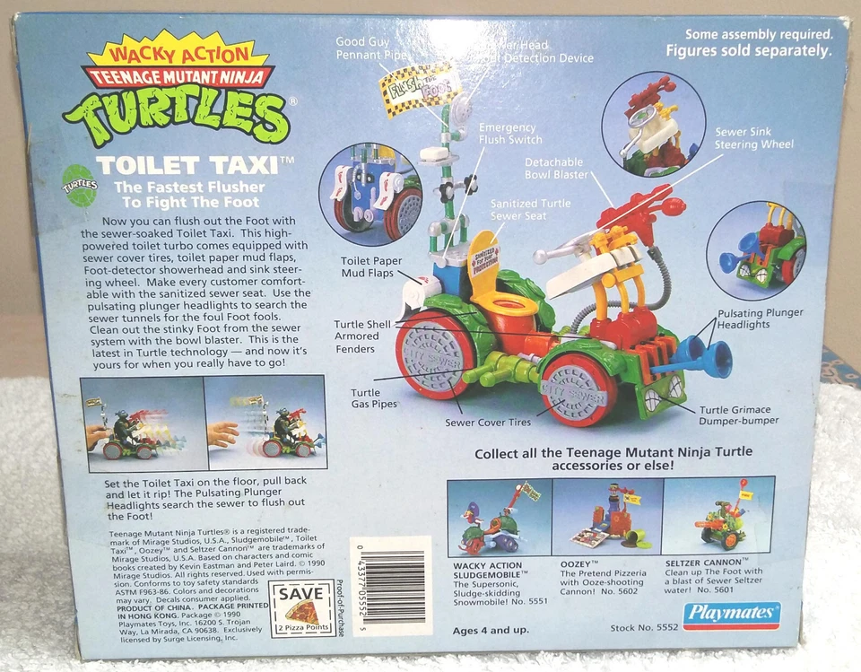 Táxi sanitário Teenage Mutant Ninja Turtles ação maluca TMNT Playmates 1990 - Imagem 2 de 4
