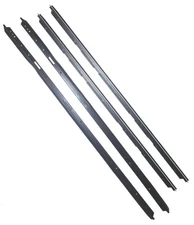 Inner & Outer Felt Window Sweep Belt Kit with all Black Outers 78-88 Monte Carlo