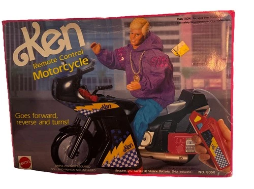 Barbie Ken RemoteControl Motorcycle 1992 Mattel ArcoToys Sealed Box 8050 ToysRus