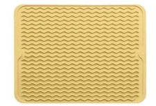 Silicone Drying Mat 16 12 Non-Slip Sink Mat for 16" x 12" Yellow Tan