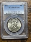 1952 FRANKLIN HALF DOLLAR PCGS FBL MS 63