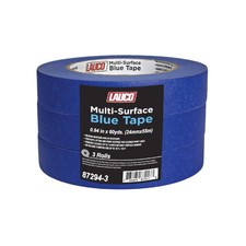 LAUCO Multi-Surface Blue Painter  s Masking Tape, Medium Adhesion, 3 Rolls
