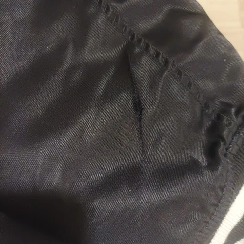 Franklin & Marshall Varsity Bomber Jacket Black Satin - Size L - Good Condition image 9