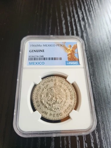 NGC Genuine Mexico Silver Pesos 1857-1966 Pack of 3