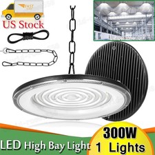 300W UFO Led High Bay Light Garage Factory Warehouse Commercial Light NEW
