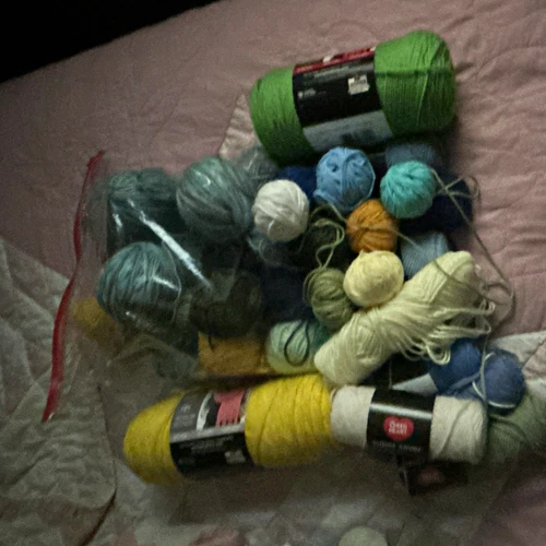 Multicolor Assorted Yarn Skeins & Balls Mixed Lot for Crafts Crochet Knitting - product listing photo