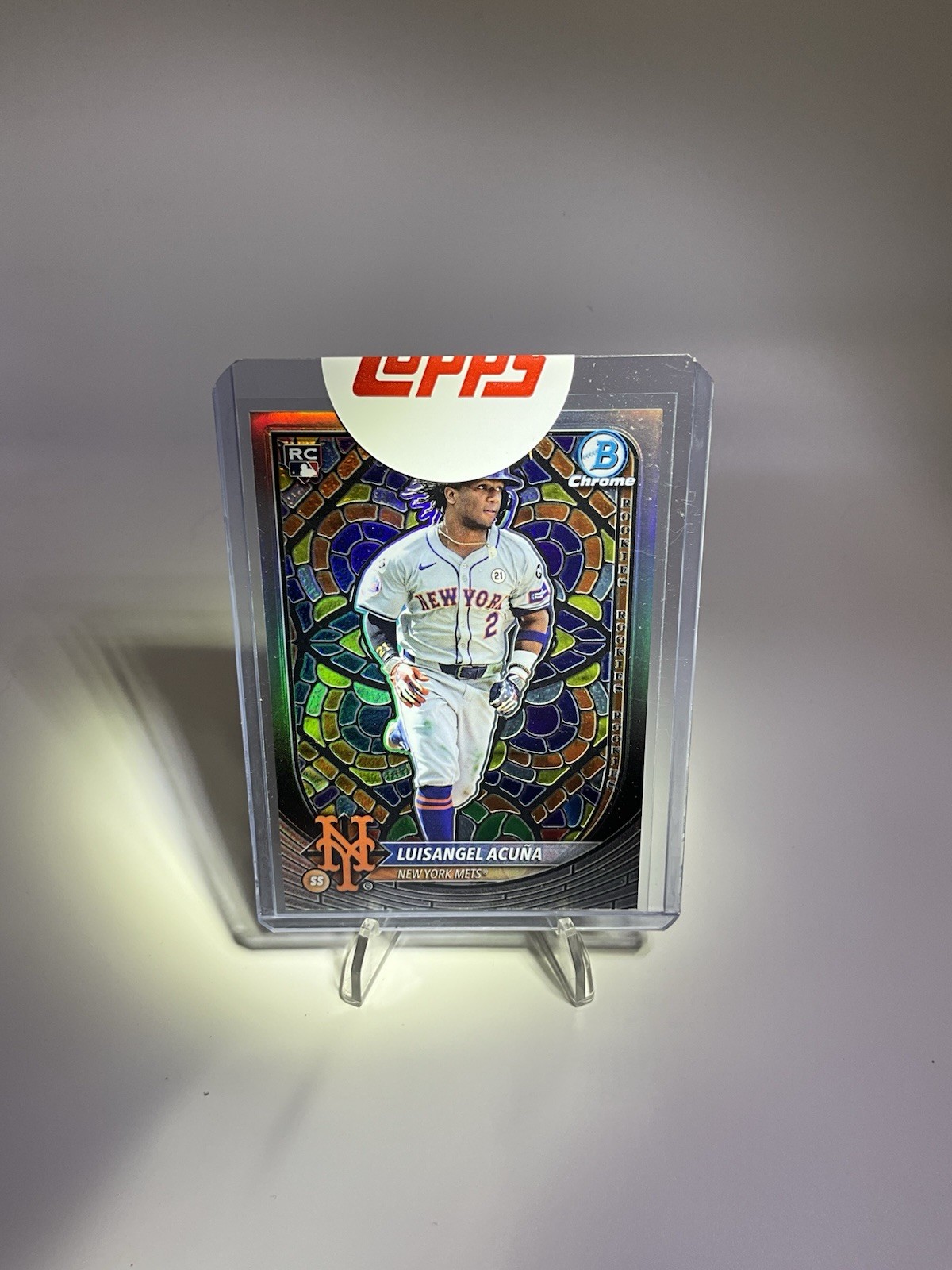 Luisangel Acuna 2025 Bowman Etched In Glass Mets Rookie Card RC /160 Print Run