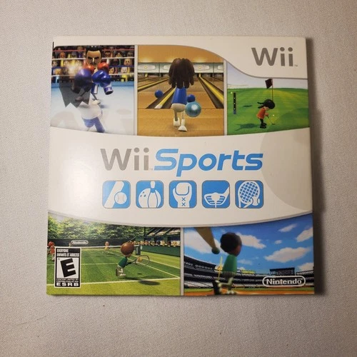 New ListingWii Sports Game Disc w/ Manual & Cardboard Sleeve (Nintendo Wii, 2006) TESTED
